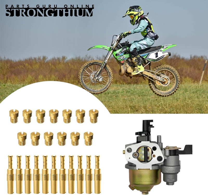 Strongthium 24 Pcs Carburetor Jet Kit for Nibbi FCR-MX PE PJ PZ PWK CVK GY6 99101-393 N424-21 - Image 4